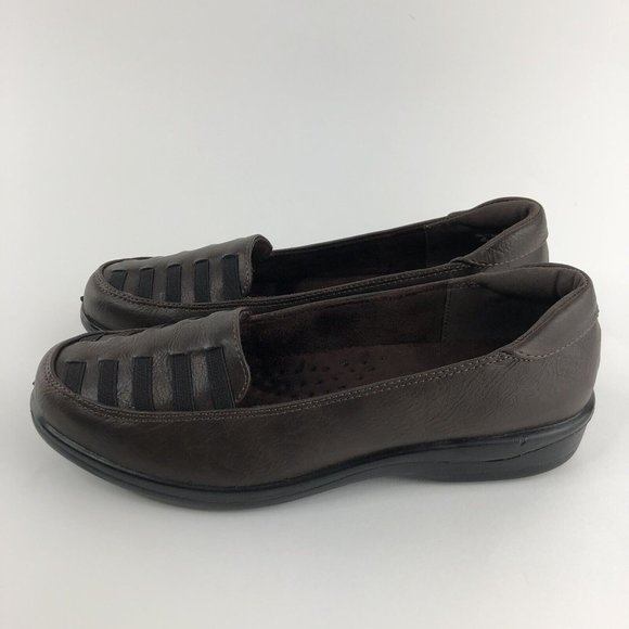 easy street Shoes - Easy Street Genesis Women's Loafers - 7 WW - Brown - NIB